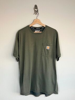 Carhartt Force Green Relaxed Pocket Tee Size Large